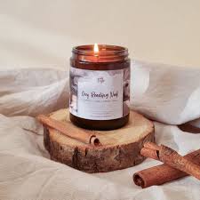 candles and essential oils in reading nook - sarasavi blog